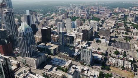 aerial view of downtown austin, texas