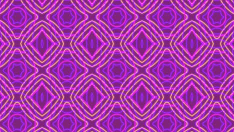 Animation-of-moving-shapes-on-pink-background