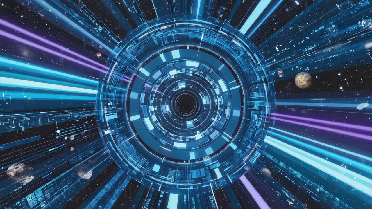Futuristic Hyperspace Portal