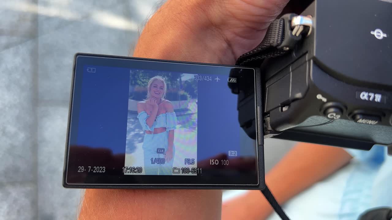 Behind the scenes photoshoot