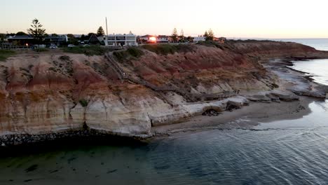 Schöner-Klarer-Nachmittag-In-Port-Noarlunga-South,-Südaustralien