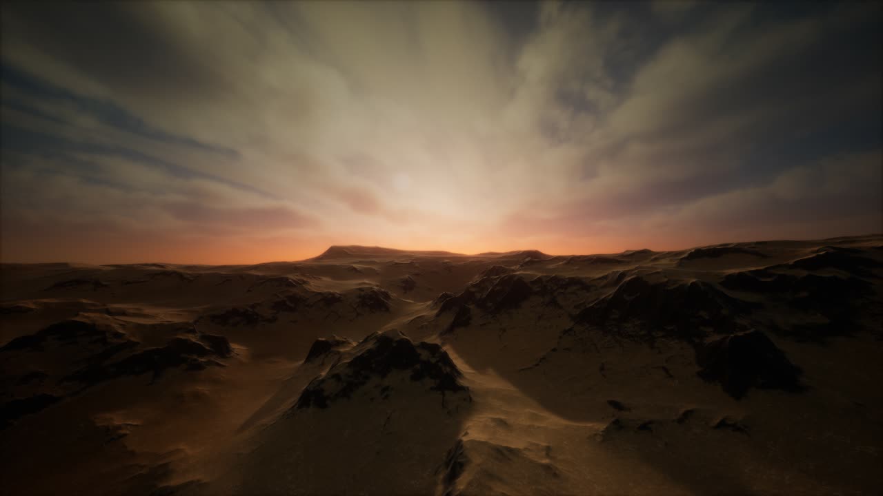 tormenta en el desierto de arena