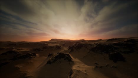 tormenta en el desierto de arena