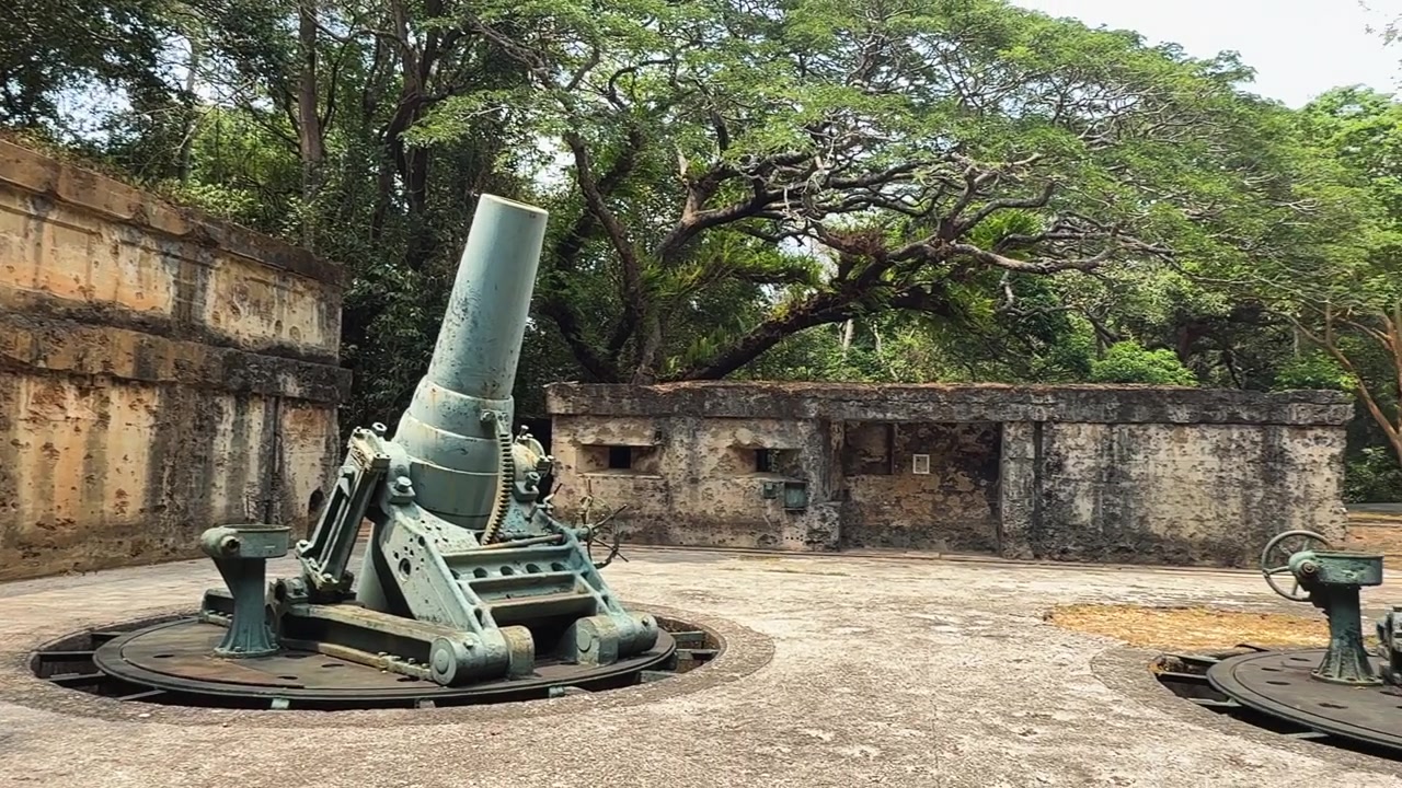 Corregidor Island Manila Mile Long Barracks forladt militærruin betonudsigt