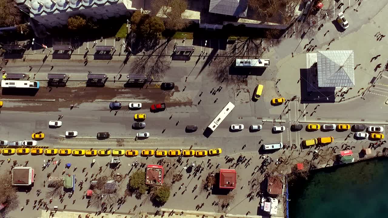 이스탄불 보스포루스의 공중 사진