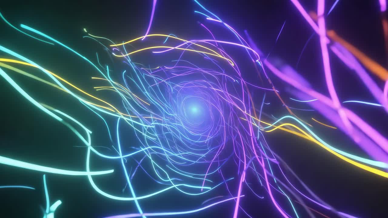 Abstract Tunnel al neon