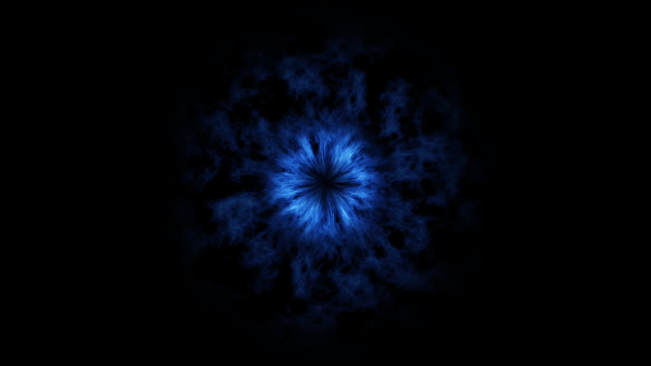 colorful energy shockwave on black background