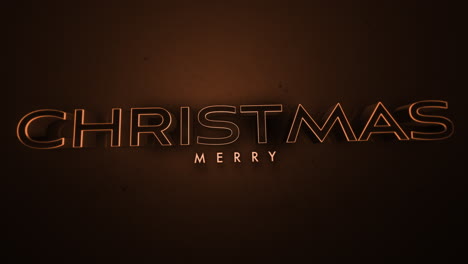 Texto-De-Feliz-Navidad-Monocromático-Oscuro-En-Degradado-Marrón