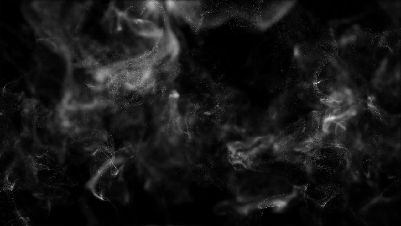 Animazione in movimento lento di delicate spirali di fumo in loop infinito.
