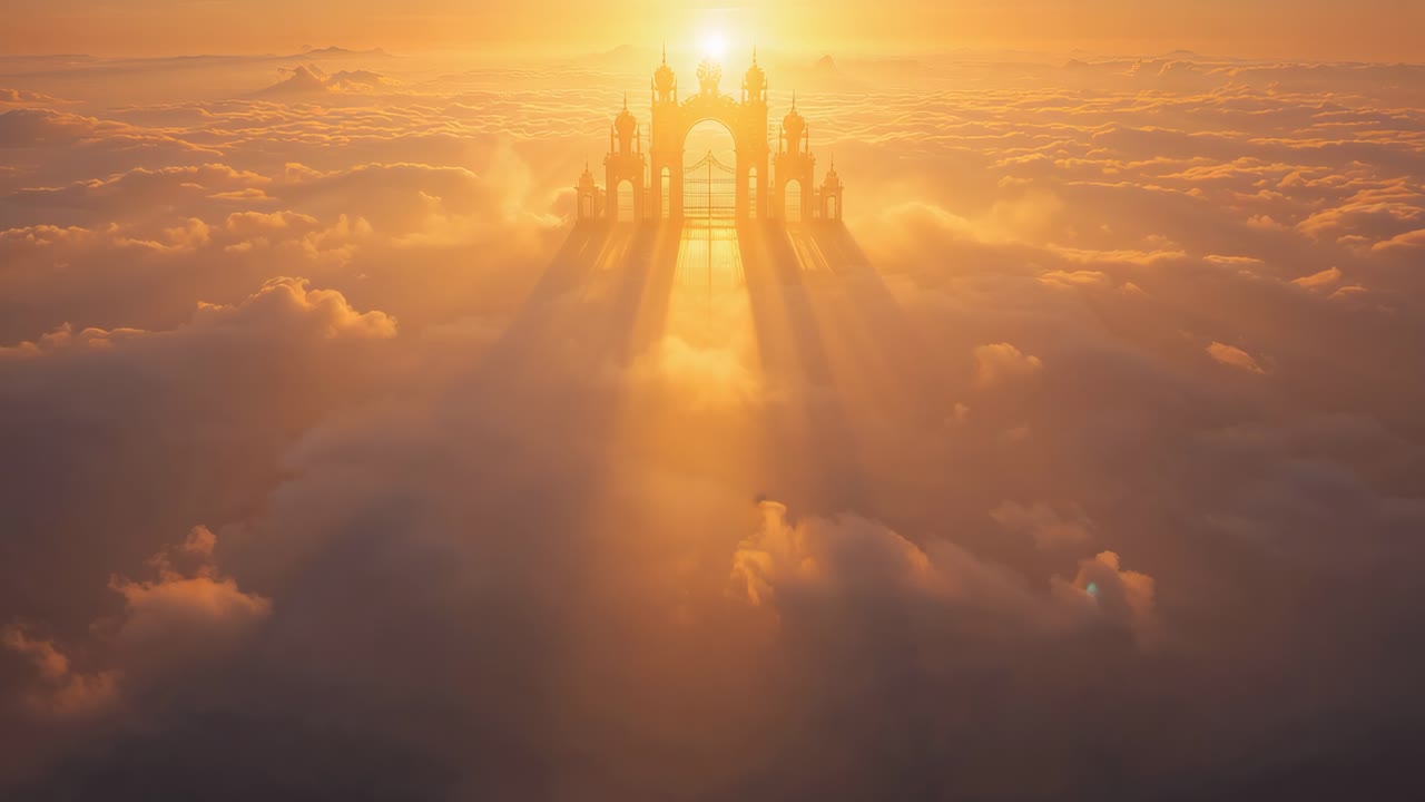 Heavenly Gate Above the Clouds