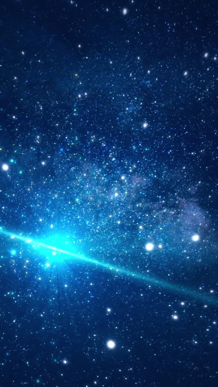 깊은 우주에서 별이 가득한 밤하늘