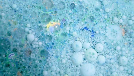 abstract liquid art with bubbles