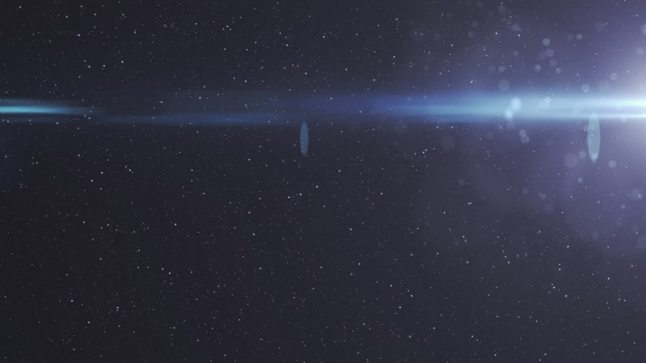 검은 바탕에 빛나는 불빛의 애니메이션