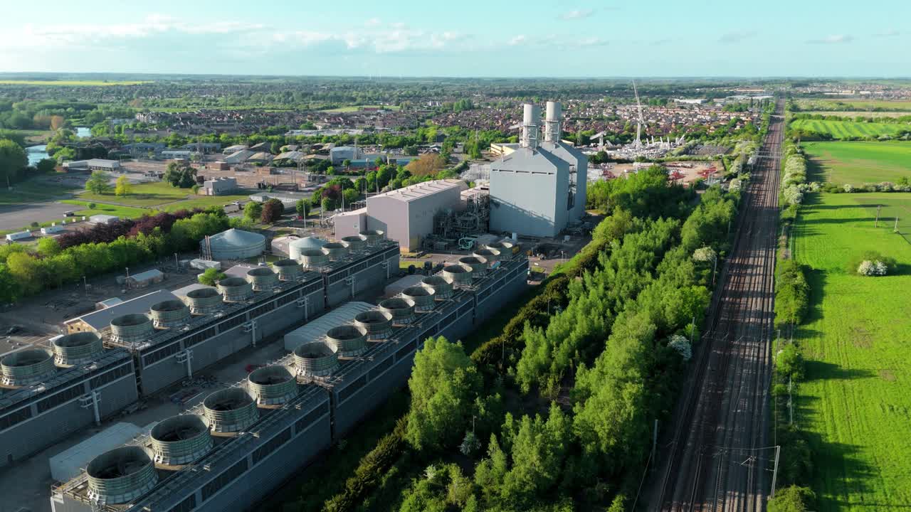 Industrial Energy Infrastructure – Little Barford Power Station Drone