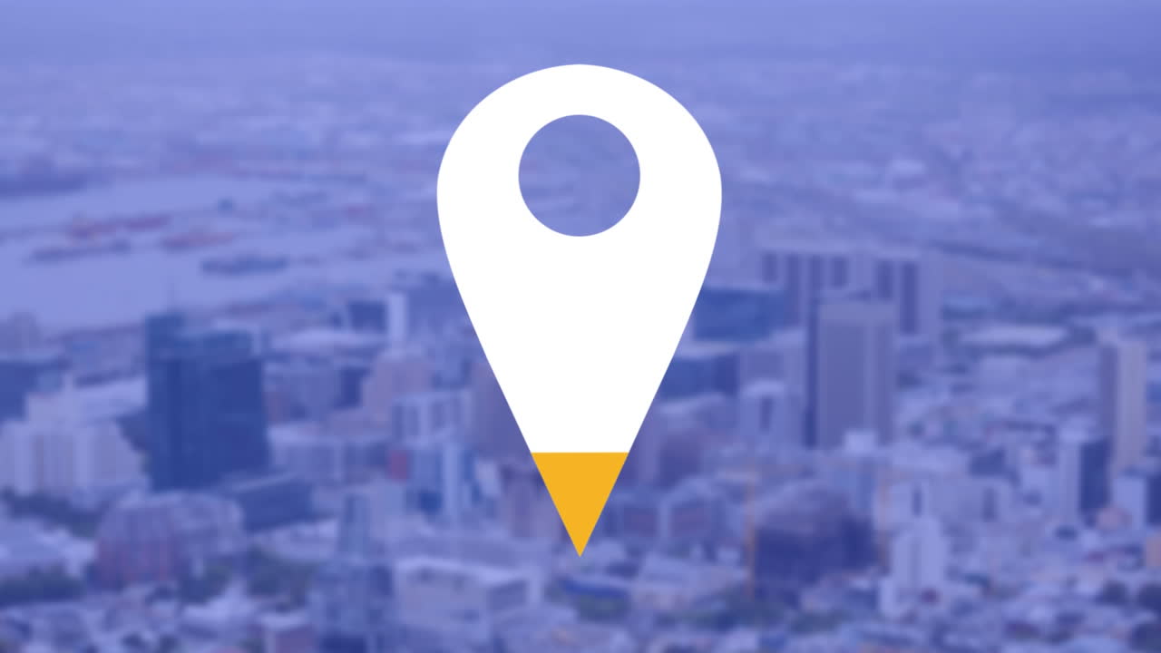 ubicación pin sobre el paisaje