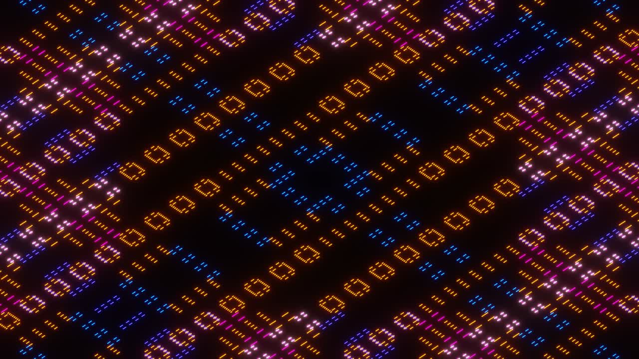 Neon Pixel Background VJ Loop