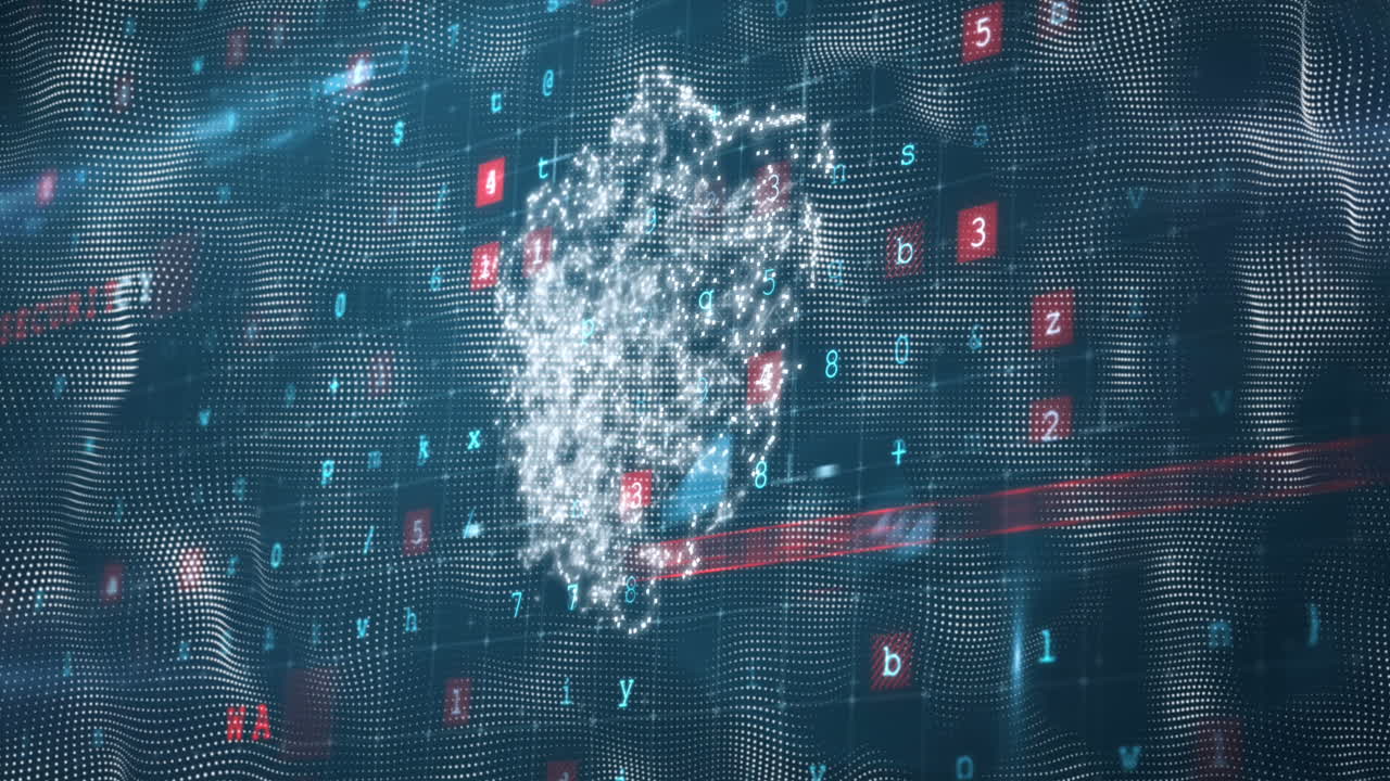 animación del candado sobre el procesamiento de datos