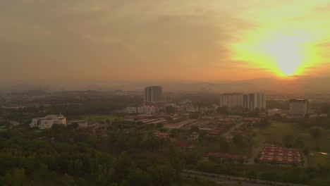 4k sunrise scene from malaysia.