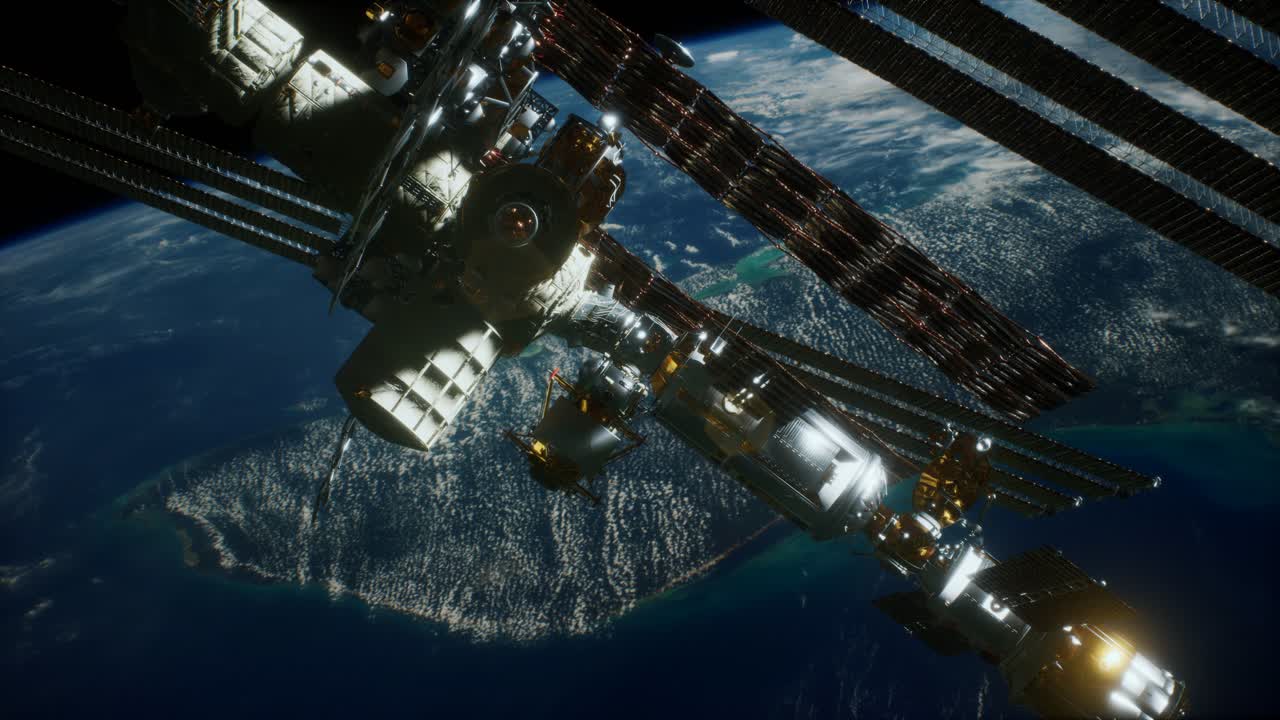 la estación espacial internacional. elementos de esta imagen proporcionados por la nasa