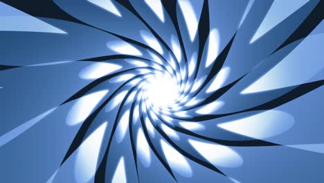 blue spherical glowing spiral animation loop background