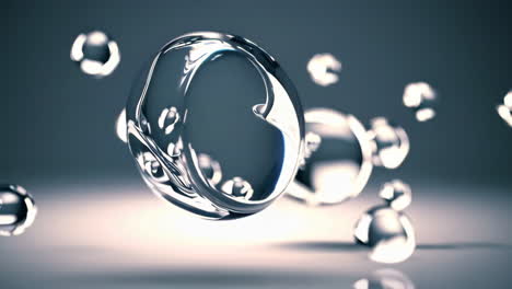 abstract glass spheres