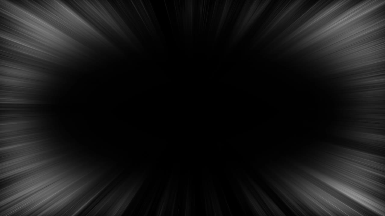 Black sharp stripes on the side of the frame creating an oval frame in the middle