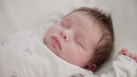 Baby,-sleeping-youth-and-nursery-bed-with-morning