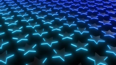 el bucle de estrellas de colores
