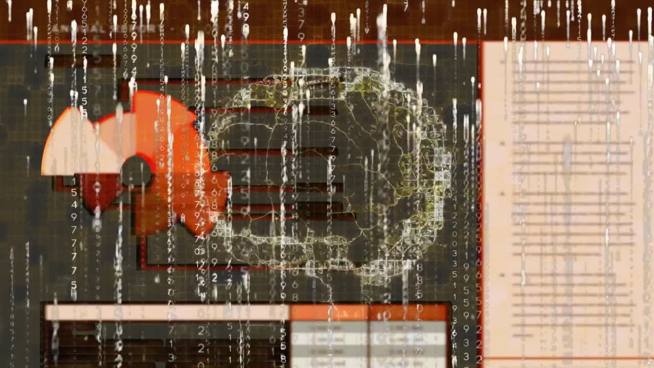 인간 뇌의 애니메이션과 화면의 데이터 처리