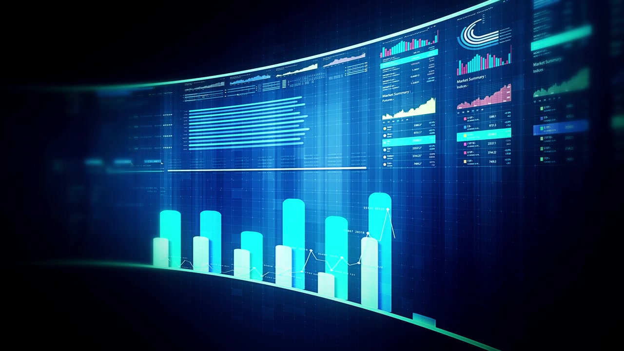Futuristic global financial data visualization, world map and digital globe with candlestick chart, stock trading analytics, forex market dashboard, fintech infographic, big data interface