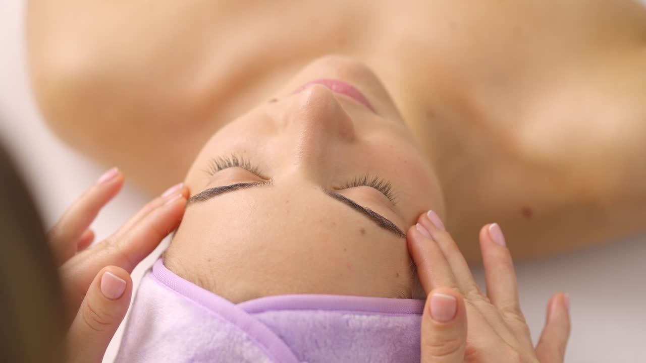 Facial massage for relaxation and skin care