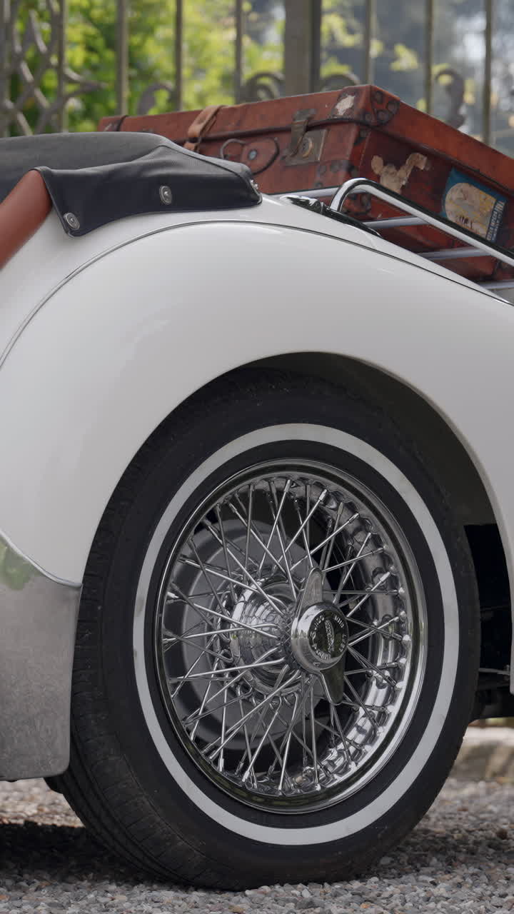 Vintage Car with Luggage