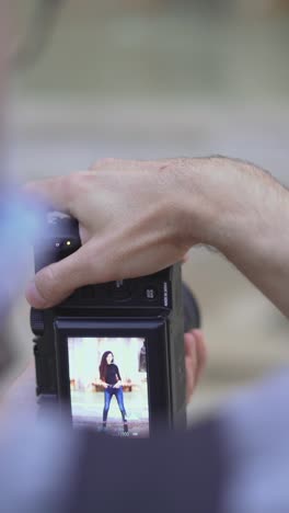 person taking a picture