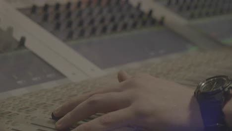mezclador de audio en acción