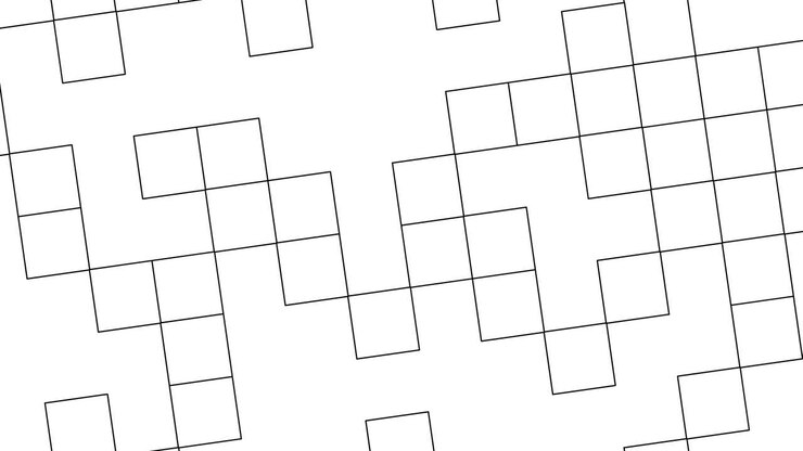 Black and white crossword puzzle center square missing