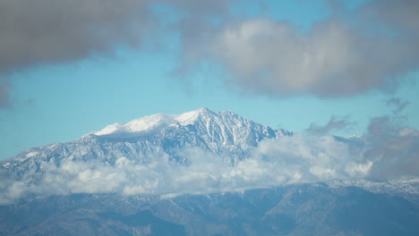 montañas cubiertas de nieve en el área de árbol de josué en un día soleado