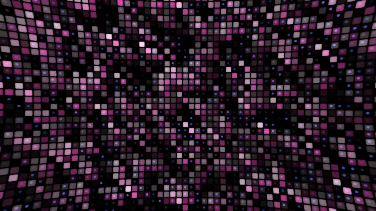 Abstract animated mosaic with square tiles seamless loop. Background with simple motion graphics