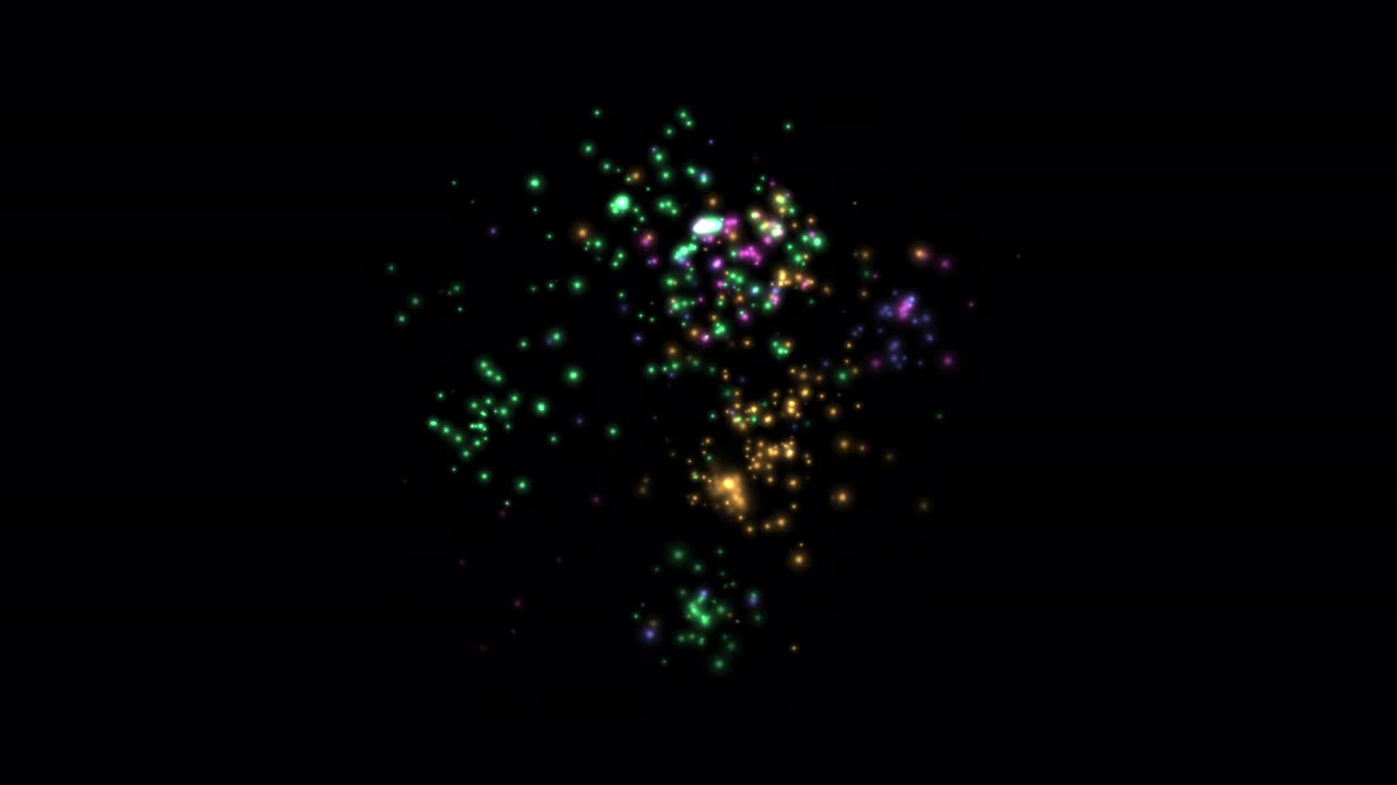 Color full firework party celebration random on black sky with 3d rendering include alpha path.
