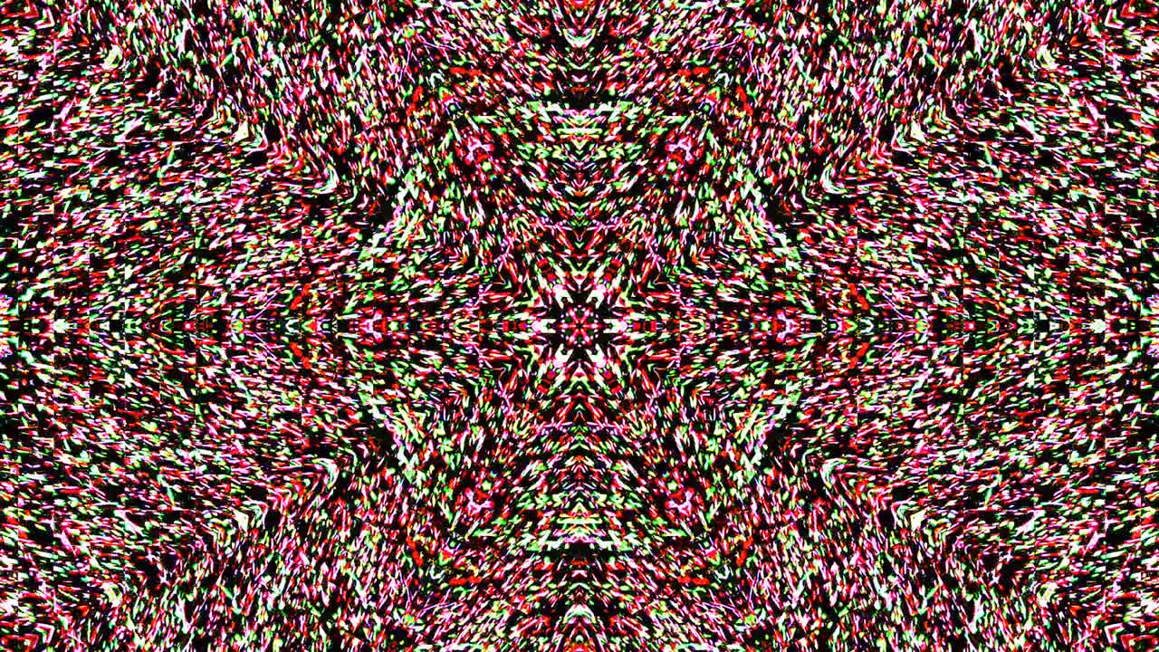 hermoso caleidoscopio abstracto que brilla, una luz radiante que regula los movimientos sutiles