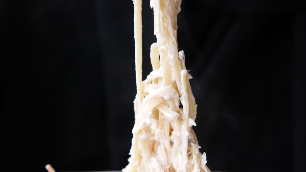 크림 스파게티 요리