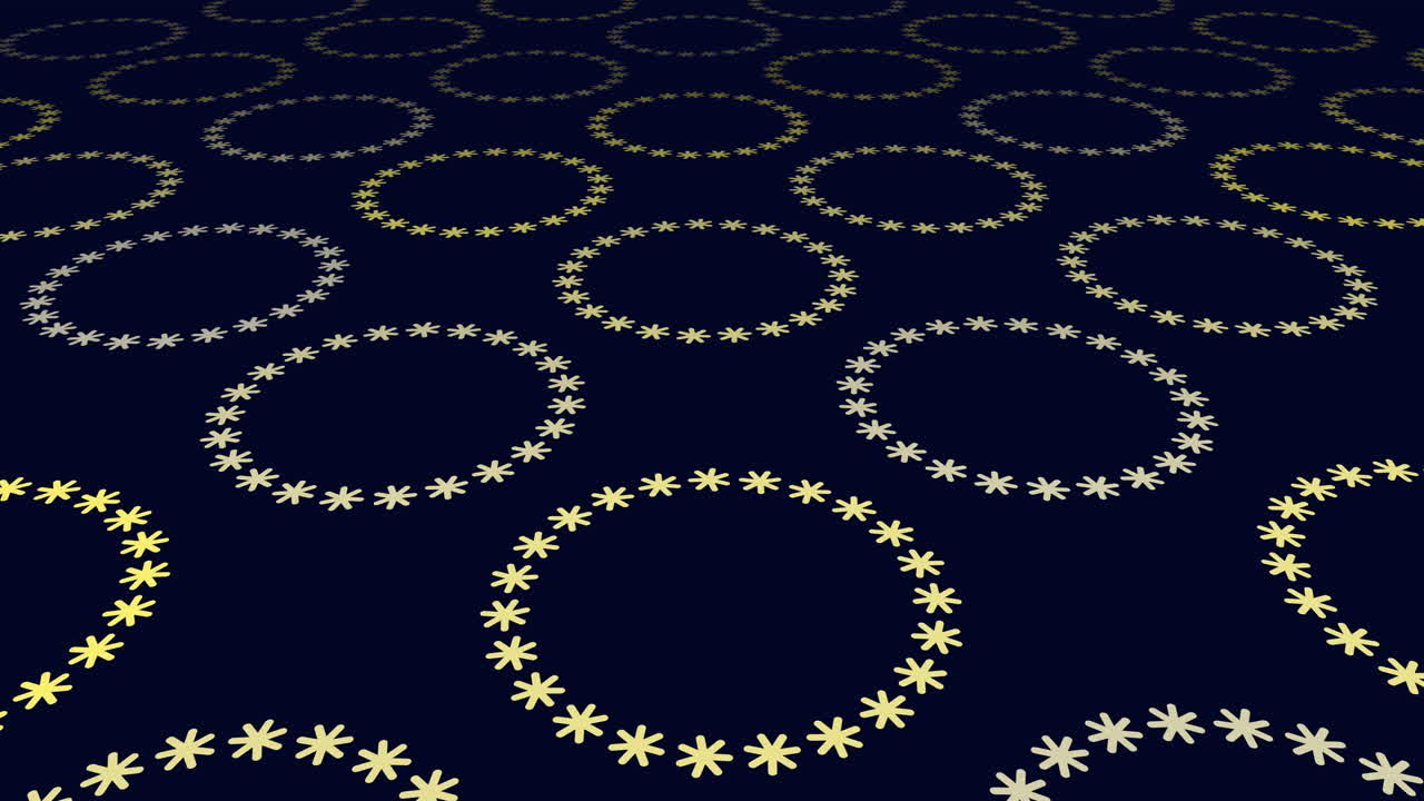 어두운 배경 에 있는 황금 원 패턴
