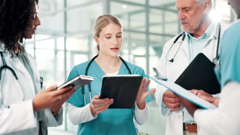 medical team discussing patient care