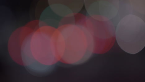 luces bokeh por la noche