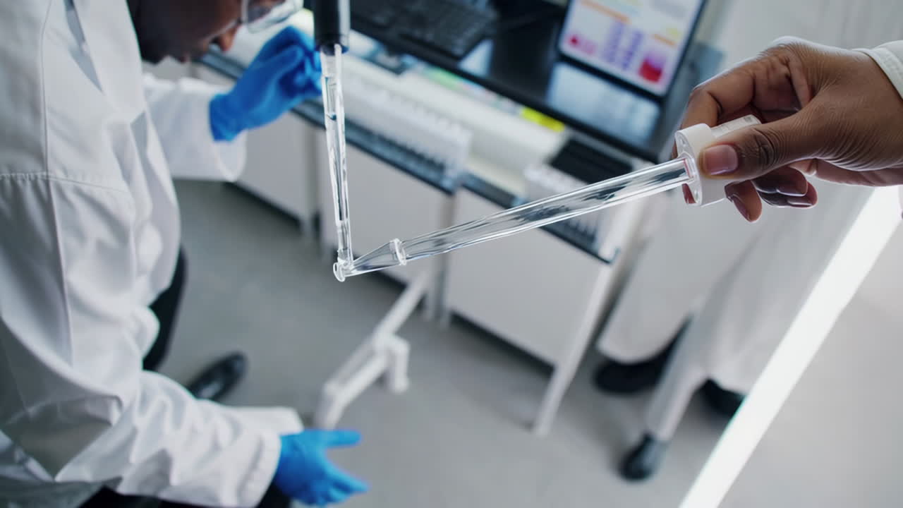 científicos que trabajan en un laboratorio moderno