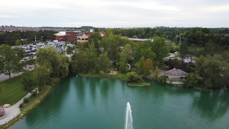 aerial view of a beautiful golf club and hotel