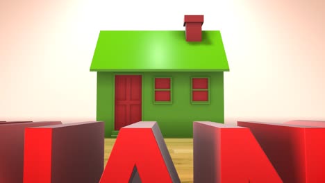 financiación hipotecaria préstamo hipotecario para bienes raíces vivienda propiedad título de animación 3d