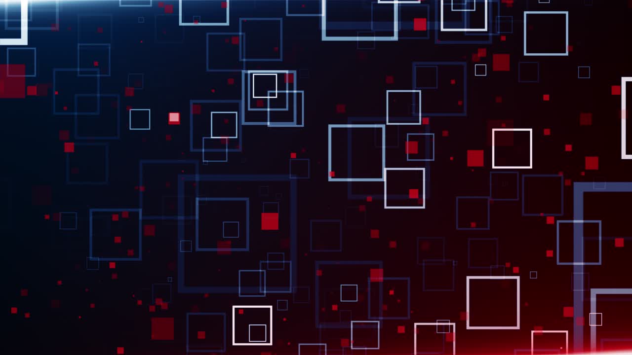 Particles blue red event game trailer titles cinematic concert stage background loop