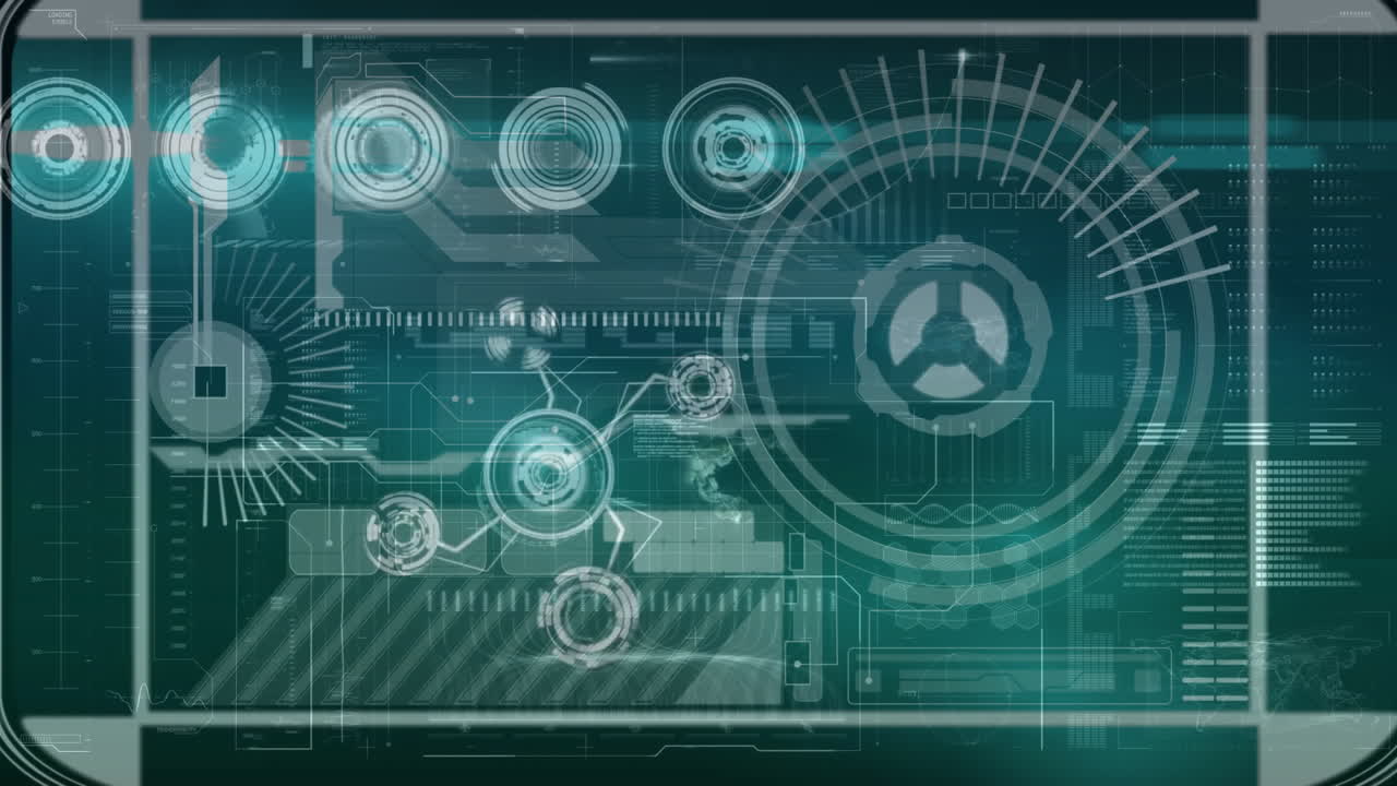 Animation of data processing and diagrams over scope scanning