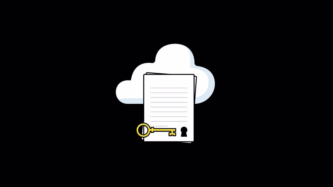 Animated Cloud Data Security and Document Access