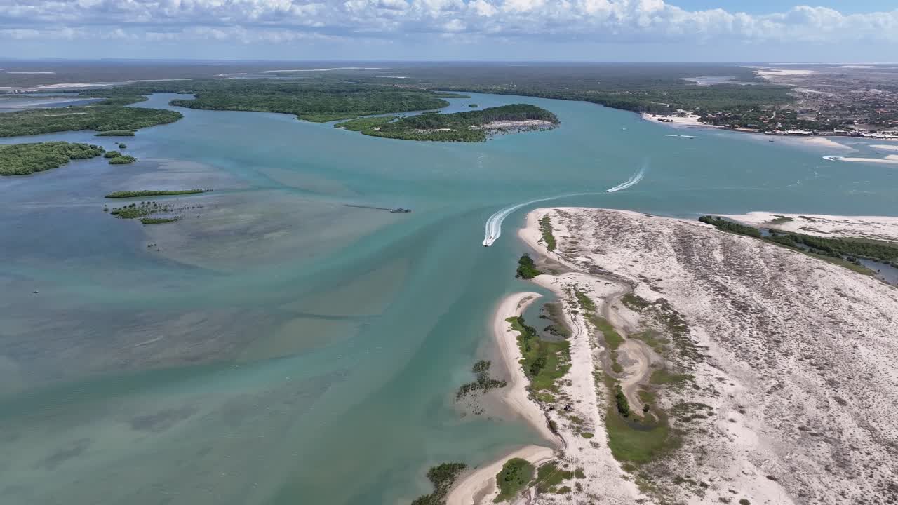 Barra Grande Beach At Cajueiro Da Praia In Piaui Brazil. Beach Landscape. Nature Seascape. Vacations Destination. Barra Grande Beach At Cajueiro Da Praia In Piaui Brazil. Summer Travel
